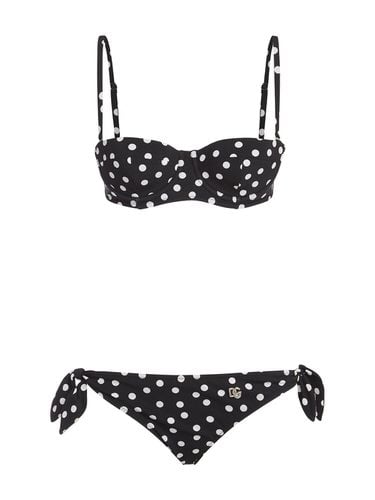 Bikini Mit Punktmuster - DOLCE & GABBANA - Modalova