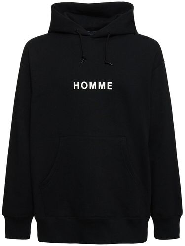 Sudadera De Algodón Con Logo Y Capucha - COMME DES GARÇONS HOMME - Modalova