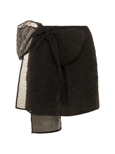 Gigi Matelassé Bow Mini Skirt - CECILIE BAHNSEN - Modalova