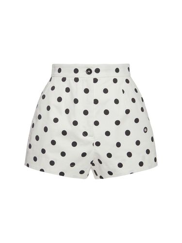 Polka Dots Logo Drill Shorts - DOLCE & GABBANA - Modalova