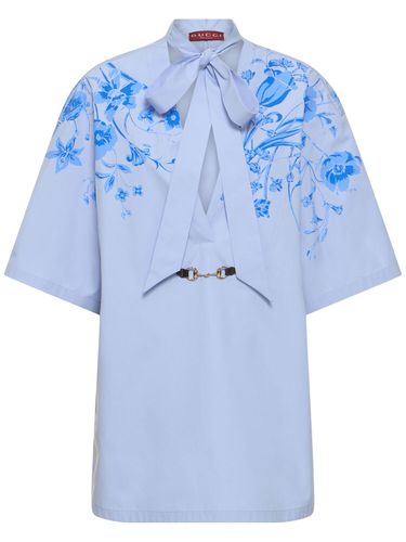 Cotton Poplin Shirt Dress - GUCCI - Modalova