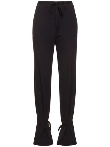 Cotton Straight Pants W/self-tie Strings - LEMAIRE - Modalova