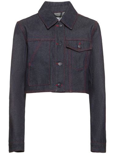 Gracie Cropped Cotton Denim Jacket - CECILIE BAHNSEN - Modalova