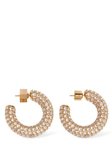 Les Creoles Strass Hoop Earrings - JACQUEMUS - Modalova