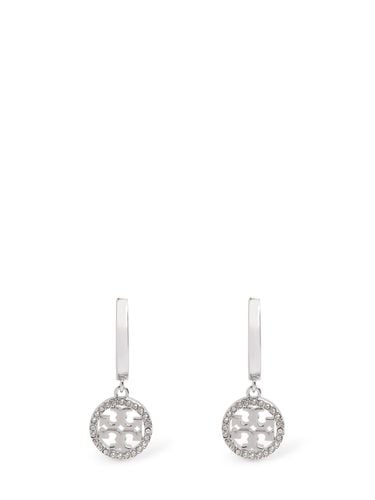 Miller Pavé Hoop Earrings - TORY BURCH - Modalova