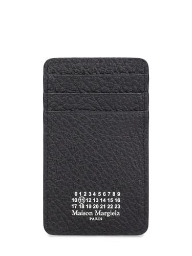 Grainy Leather Vertical Card Holder - MAISON MARGIELA - Modalova