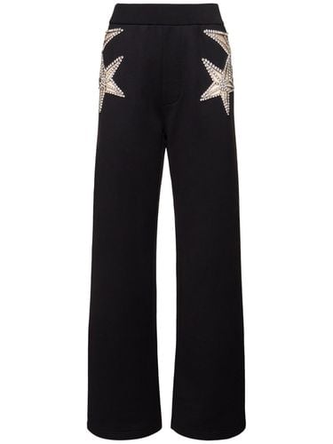 Embroidered Stars Straight Pants - DSQUARED2 - Modalova