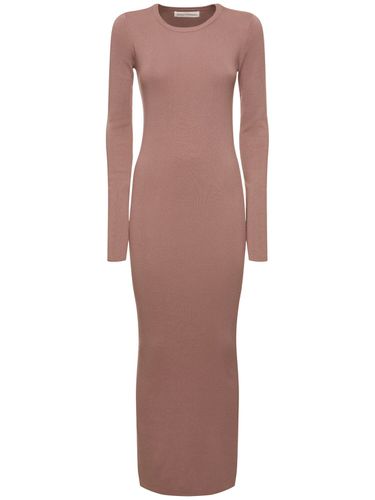 Snake Cotton & Cashmere Long Dress - EXTREME CASHMERE - Modalova