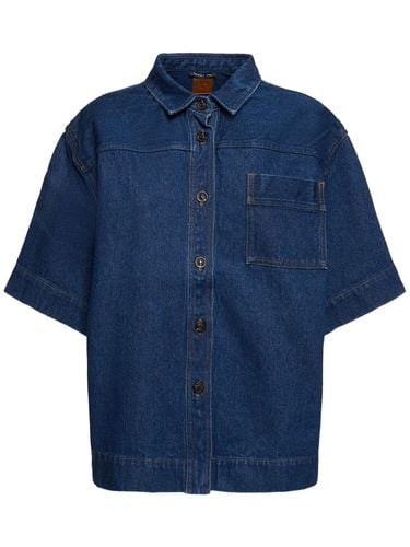 Antoinette Short Sleeve Denim Over Shirt - SOEUR - Modalova