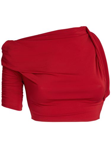 Le Haut Drapeado Jersey Crop Top - JACQUEMUS - Modalova