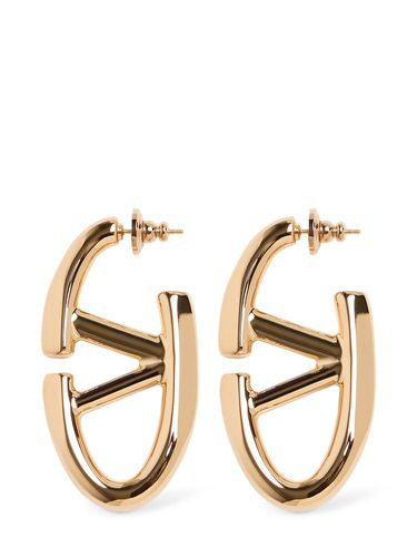 Mm V Logo Moon Earrings - VALENTINO GARAVANI - Modalova