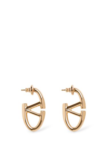 Mm V Logo Moon Earrings - VALENTINO GARAVANI - Modalova