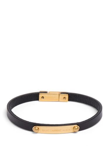 Ysl Leather Bracelet - SAINT LAURENT - Modalova