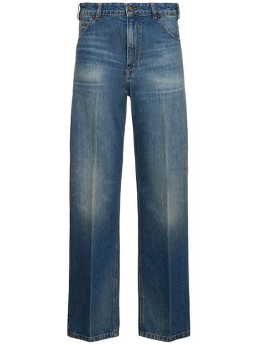 Relaxed Faded Straight Jeans - VICTORIA BECKHAM - Modalova