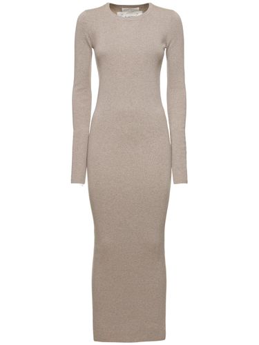 Snake Cotton & Cashmere Long Dress - EXTREME CASHMERE - Modalova