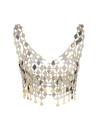 Geometric Sequined Crop Top - RABANNE - Modalova