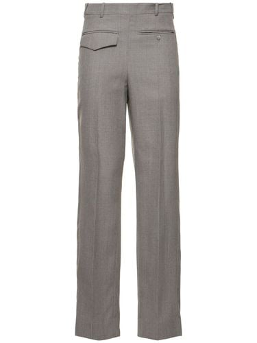 Reverse Front Wool Pants - VICTORIA BECKHAM - Modalova