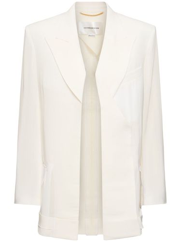 Chaqueta De Viscosa Y Lana - VICTORIA BECKHAM - Modalova