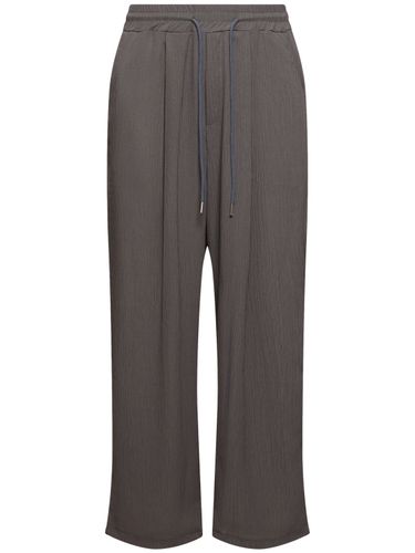 Crinckle Wide Jogging Pants - THE FRANKIE SHOP - Modalova