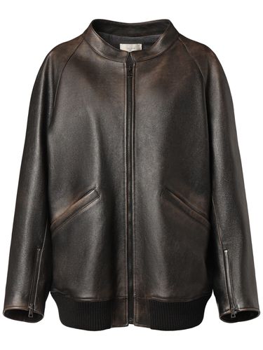 Kengia Leather Bomber Jacket - THE ROW - Modalova