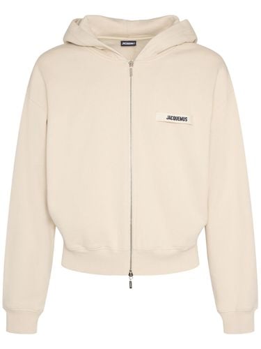 Le Hoodie Gros Grain Zip-up Sweatshirt - JACQUEMUS - Modalova