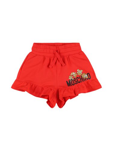 Shorts Deportivos De Algodón - MOSCHINO - Modalova