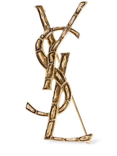 Ysl Opyum Bamboo Textured Pin - SAINT LAURENT - Modalova