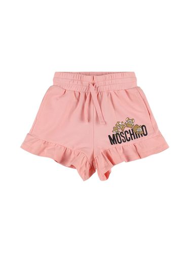 Shorts Deportivos De Algodón - MOSCHINO - Modalova