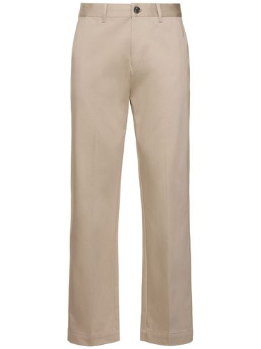 Straight Cotton Chino Pants - AMI PARIS - Modalova