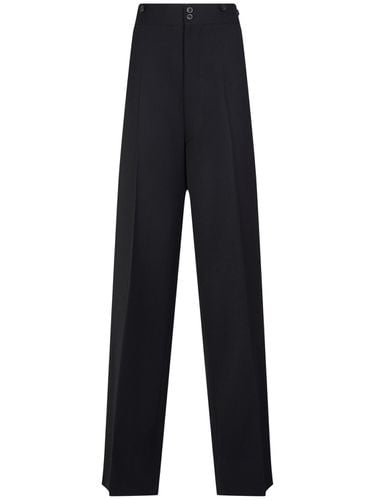 Wool Wide Leg Pants - MAISON MARGIELA - Modalova