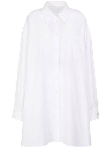 Cotton Poplin Long Shirt - MAISON MARGIELA - Modalova