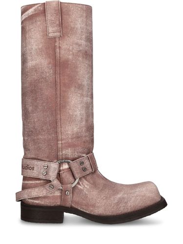 Mm Hohe Stiefel Aus Denim „balius“ - ACNE STUDIOS - Modalova