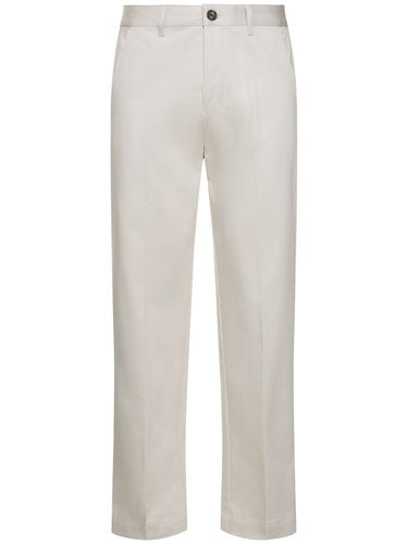 Straight Cotton Chino Pants - AMI PARIS - Modalova