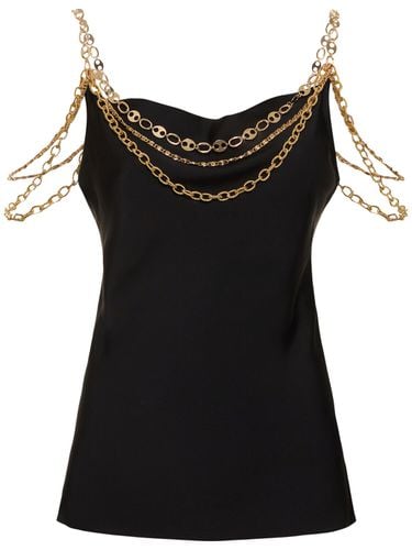 Satin Top W/ Chains - RABANNE - Modalova