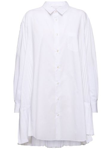 Cotton Blend Pleated Shirt - JUNYA WATANABE - Modalova