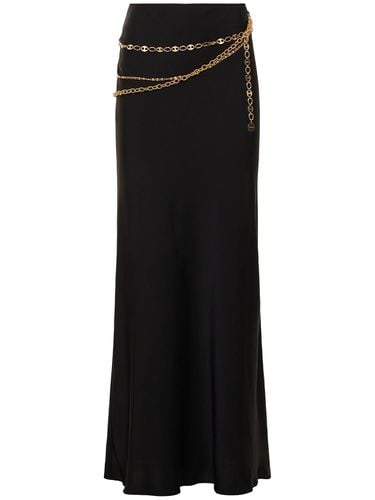 Satin Long Skirt W/ Chains - RABANNE - Modalova