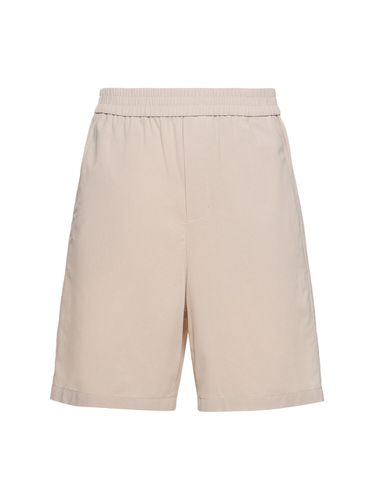 Cotton Crepe Bermuda Shorts - AMI PARIS - Modalova