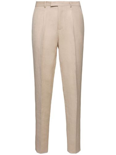 Pantalones De Lino Y Lana - ZEGNA - Modalova