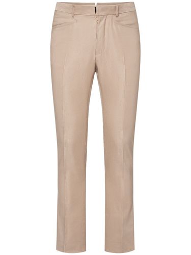 Silk & Cotton Vintage Straight Pants - TOM FORD - Modalova