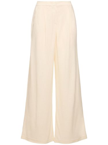 Brina Linen Blend Jersey Straight Pants - MAX MARA - Modalova