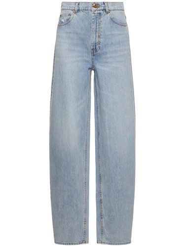 Natura Oversize Cotton Barrel Jeans - ZIMMERMANN - Modalova