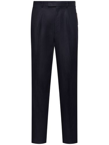 Oasi Lino One-pleat Pants - ZEGNA - Modalova