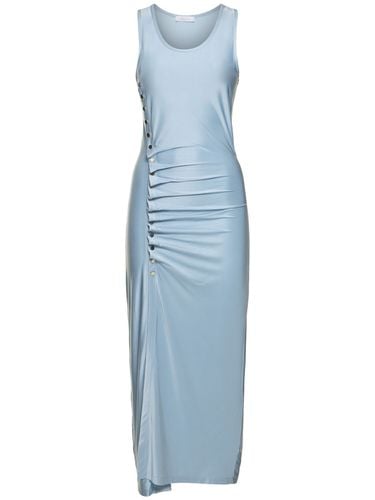 Sleeveless Draped Jersey Midi Dress - RABANNE - Modalova