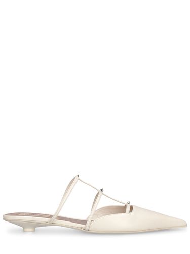 Mm Rockstud Leather Mules - VALENTINO GARAVANI - Modalova