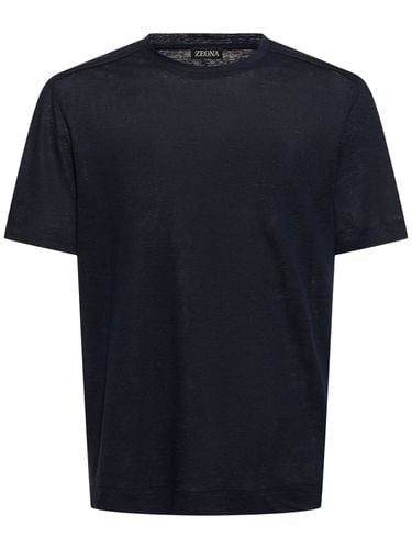 Camiseta De Jersey De Lino - ZEGNA - Modalova