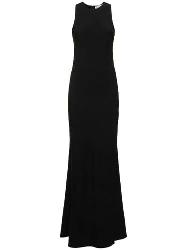 Viscose Blend Sleeveless Long Dress - AMI PARIS - Modalova