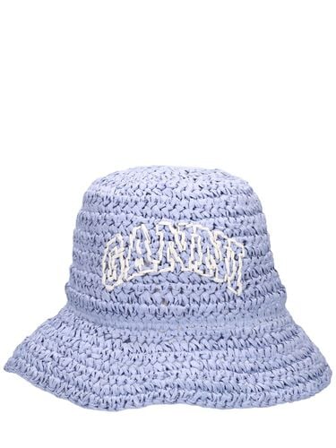 Cappello Bucket Summer Intrecciato - GANNI - Modalova