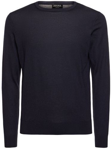 Cashmere & Silk Crewneck Sweater - ZEGNA - Modalova