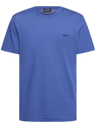 Cotton Short Sleeves T-shirt - ZEGNA - Modalova