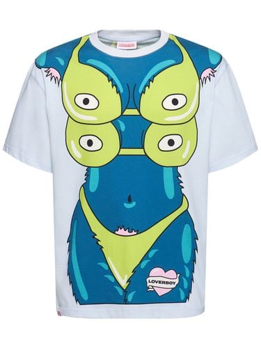 Bedrucktes T-shirt Aus Baumwolljersey - CHARLES JEFFREY LOVERBOY - Modalova